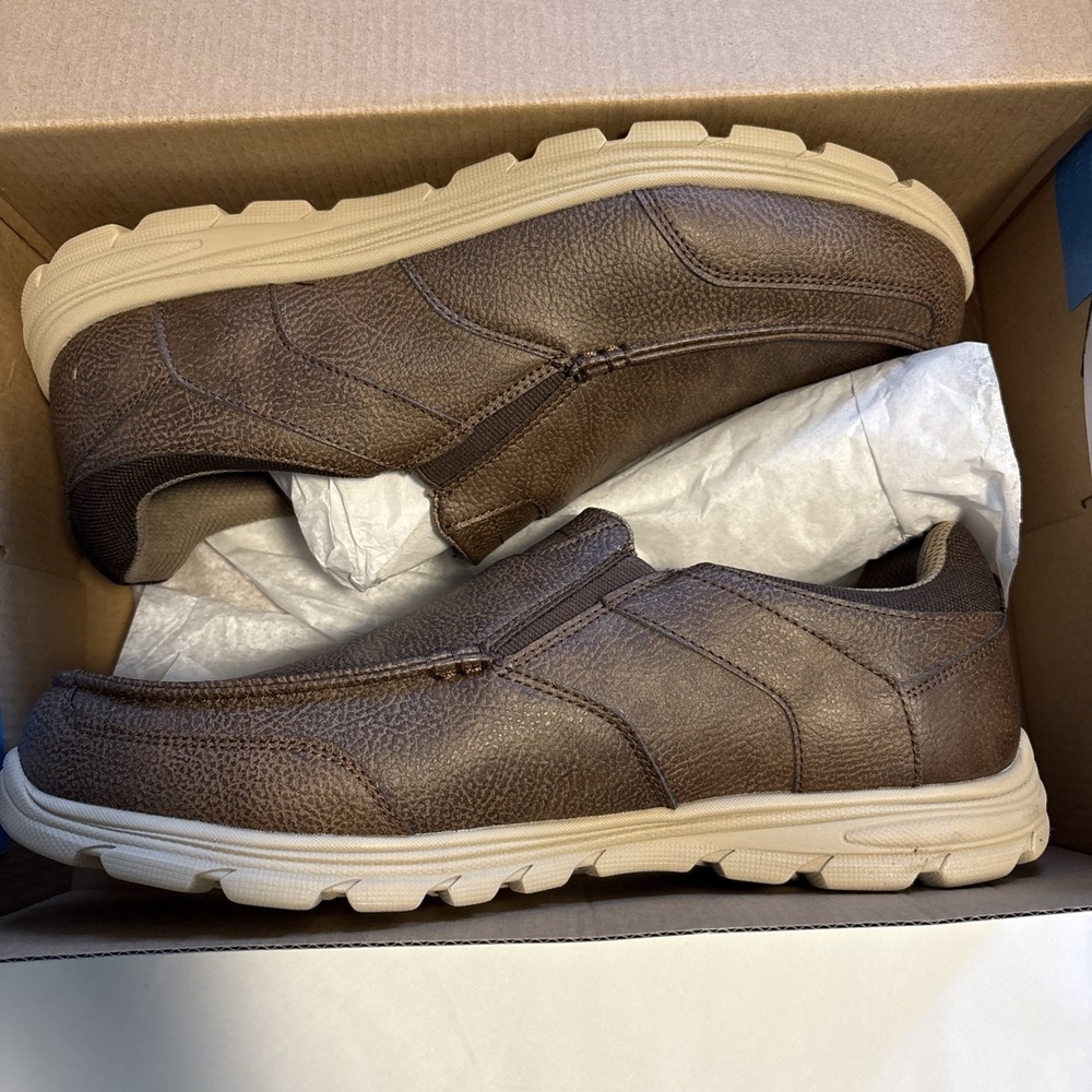 Magellan Men's Leather Outdoor Boat Shoes Size 12M